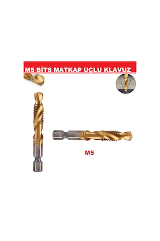 Klavuz 1/4 Bıts Kendinden Matkap Uçlu M5 Hss Titanyum