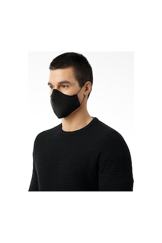 Blackspade Unisex Örme Kumaş Maske Siyah