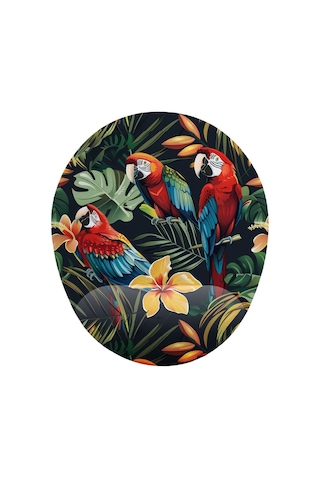 Papağan Desenli Bilek Destekli Mouse Pad