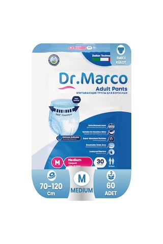 Dr. Marco Yetişkin Emici Külot M 60'lı