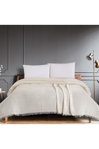 Schafer Home Zuma Çift Kişilik Pike 200x220 Cm-krem Krem