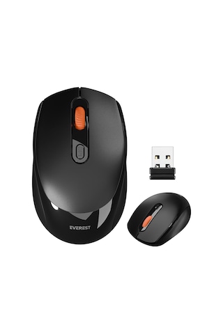 Everest Smw-87 Usb Siyah 2.4ghz 1600dpı Kablosuz Mouse -