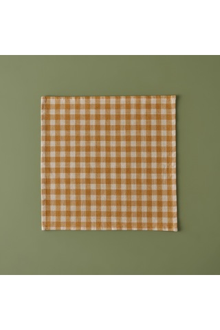 Bella Maison %100 Pamuk Pavia Peçete Hardal 40 x 40 CM Hardal