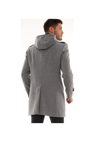 Plt8401 Dewberry Erkek Palto-gri Gri