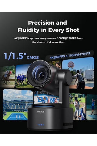 Tail 2 Ptzr Ndı Kamera 4k 60fps, Profesyonel Aı Takip, 1/1.5 Cmos, 50mp, 5x Optik Yakınlaştırma, 12x Hibrit Yakınla