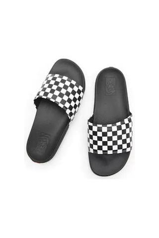 Vans Mte La Costa Slide-on Vn0a5hf527ı1- Checkerboard Truwht/blk Çok Renkli