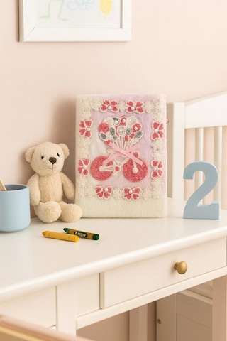 Çocuk Peluşlu Anı Defteri 80 Yaprak İthal Ürün Bisiklet Çok Renkli