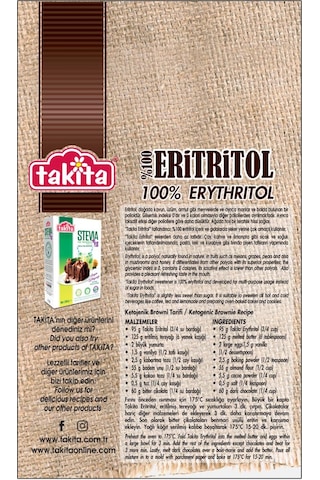 Takita Eritritol Bazlı Sofralık Tatlandırıcı 400 G Ery