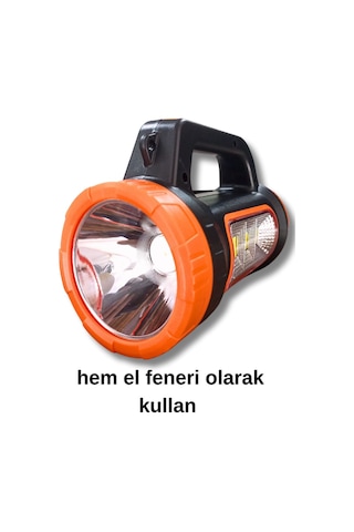 3w 15w Solar Şarjlı Led El Feneri Işıldak Projektör Kamp Avcı Feneri Çok Renkli