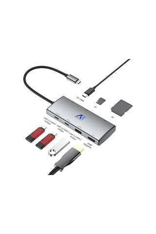 Dsp02-017 Apollobell 7-in-1 Usb-c Hub