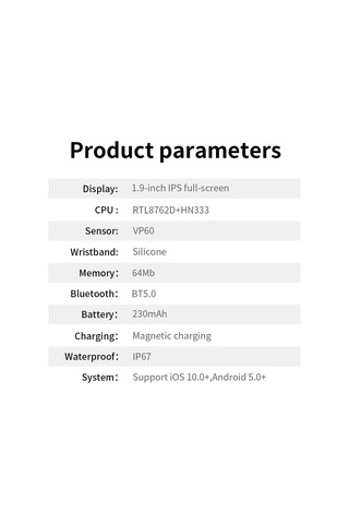 Teltree 1.9" Hd li Dokunmatik Ekran Ip67 Akıllı Saat (İthalatçı Garantili) + Silikon Kordon