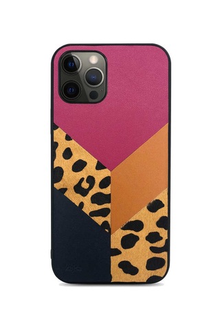 Kajsa Apple Uyumlu iPhone 12 Pro Max Kılıf Kajsa Glamorous Serisi Leopard Combo Kapak ZORE-218991