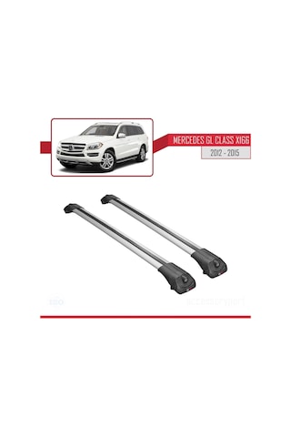 Mercedes Gl X166 2012-2015 Arası İle Uyumlu Ace-1 Ara Atkı Tavan Barı Gri