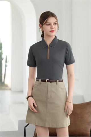New Performance Premium Polo T-shirt 84% Nylon 16% Spandex Demir Grisi