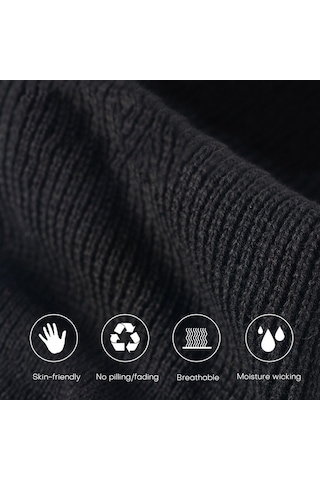 Geeksen Kış Outdoor Sporlar İçin Isınabilir Yüz Maskesi - Tri-kaçıklı, Nefes Alabilir, Bisiklet/skayak Kullanıma Uygun Mavi Gök Mavisi