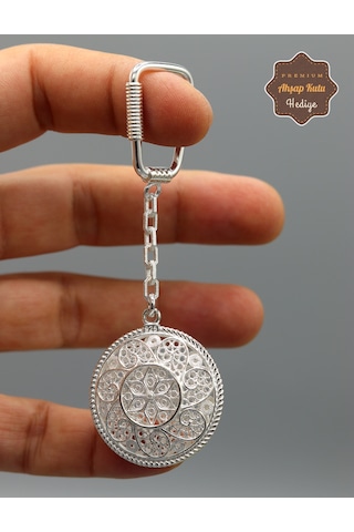 Yıldız Sarmaşık Model 925 Ayar Gümüş Telkari Anahtarlık 201025141 Gümüş