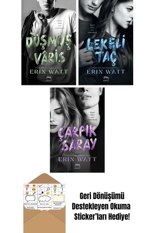 Düşmüş Vâris Royal Serisi 5. Kitap + Royal Serisi Kutulu Set 3 Kitap + Paramparça Prens Royal Serisi 2. Kitap