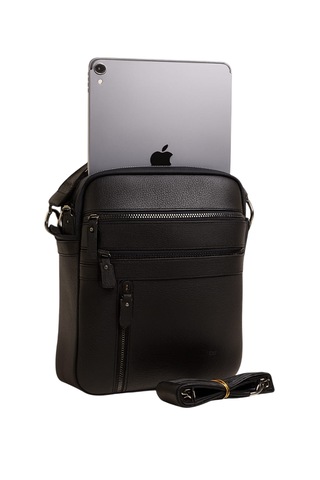 El Çantası Hakiki Deri 11" İnç Laptop/ Tablet Uyumlu Premium %100 Orjinal Deri Siyah