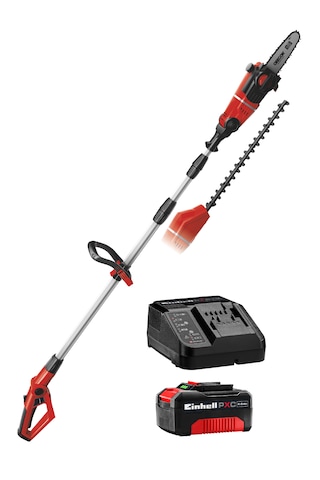 Einhell GE-HC 18 Li T, Akülü Çok Fonksiyonlu Budama Seti (4,0 Ah Akü ve Şarj Cihazı Dahildir)