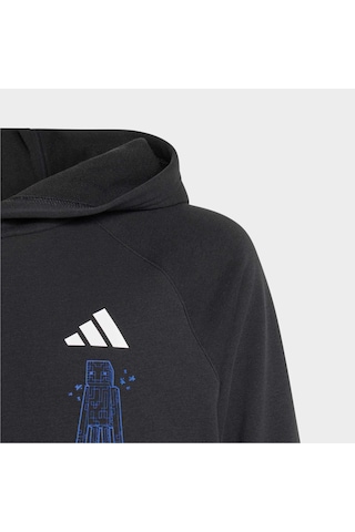 Adidas Minecraft Çocuk Siyah Sweatshirt Kh3192