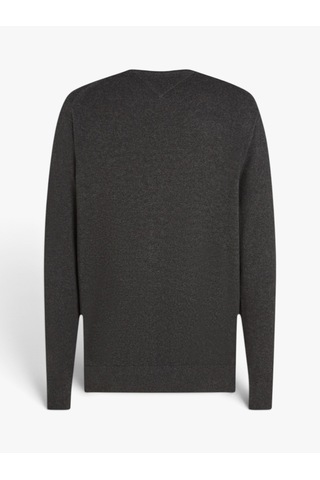 Tommy Hilfiger Pıma Org Ctn Cashmere Crew Neck Erkek Gri Kazak - Mw0mw28046