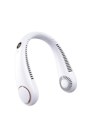 Usb Şarj Taşınır Sessiz Yapraksız Asılı Boyun Farı-beyaz