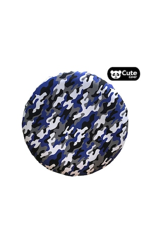 Cute Cover Kamuflaj Stepne Kılıfı Lastik Koruyucu Lacivert Beyaz N11.40