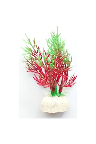 Plastik Süs Yapay Fanus Akvaryum Bitkisi Dekoru 8 Cm - Yeşil