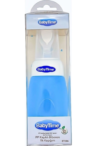 Babytime Pp Kaşıklı Biberon İlk Kaşığım Mavi