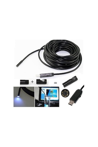 2 Metre Yılan Endoskop Kamera Sert Kablolu (165849913)