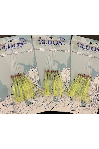 Aldos Çapari 30/35 Kıyı Tekne Bot Çaparisi 3 Ad 4 No Iğneli Uskumru Çinekop Palamut Çaparisi Limon