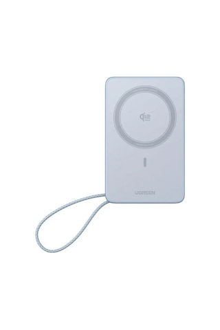 Ugreen Magflow 10.000 Mah 25w Qi2 Magnetik Wireless Usb-c Dahili Kablolu Hızlı Şarj Powerbank, 65958b Mavi