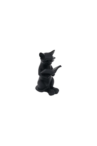 Kitaplık Aksesuarı - Kitap Okuyan Kedi 0