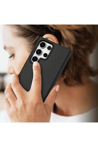 Cosmotex Newface Samsung Galaxy Uyumlu S24 Ultra Kılıf First Silikon - Siyah Sıyah