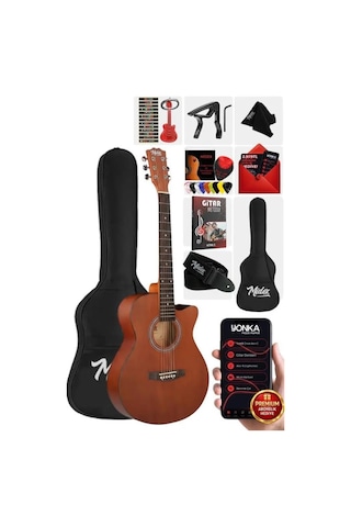 Midex Phx-187 Masif Ağaç Akustik Gitar 4/4 Yetişkin Boy