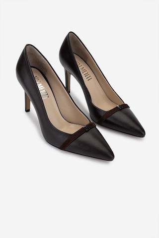 Valmenti Kadın Hakiki Deri Kahverengi Topuklu Ayakkabı 1027 252 Bn Ayk Y25 Acı Kahve Dr Kahverengi