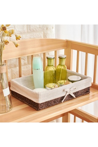 Suntek Magideal Dokuma Sepetler Aperatifler Kozmetik Öğle 25cmx15cmx6cm