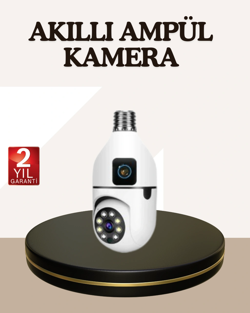 İki Yönlü Sesli Wifi Kamera - Ampul Tipi Ev Ve Ofis Güvenlik Kamerası