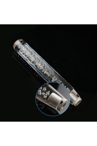 Led Işık Rgb Vites Topuzu Çubuk Kristal Şeffaf Kabarcık-30cm K16231-1 Beyaz