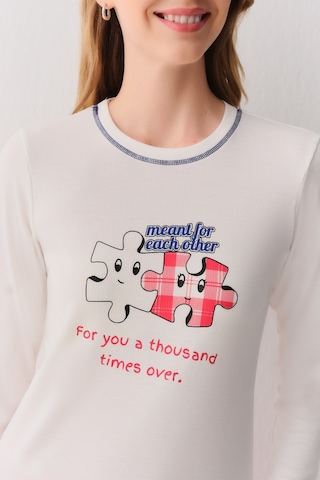 Suwen Friends Pijama Takımı Sh262346601114 Kırmızı