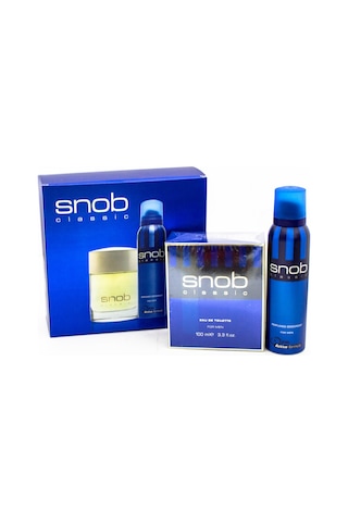 Snob Classic Erkek Parfüm EDT 100 ML + Sprey Deodorant 150 ML