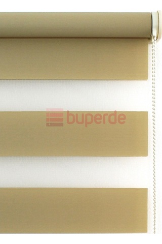 Buperde Açık Haki Eko Zebra Stor Perde