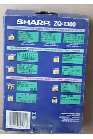 Sharp Zq-1300 Elektronik Düzenleyici Organizer 32 Kb Siyah