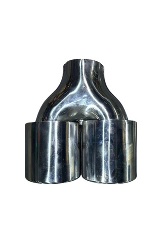 Krom 2 Li Elips Model 90mm Egzoz Ucu