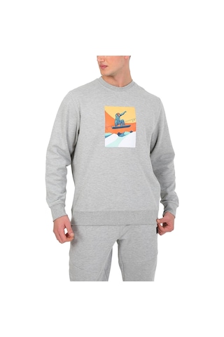 Esqudo Snowboard Erkek Sweatshirt Eswtp0006 Gri