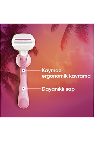 Gillette Venus Comfortglide Sugarberry Kokulu Miami Kadın 5 Bıçaklı Tıraş Makinesi