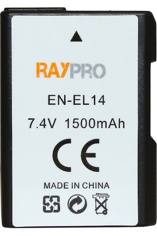 Nikon D3100 D3200 D3300 D3400 için En-El14 Batarya Pil Enel14