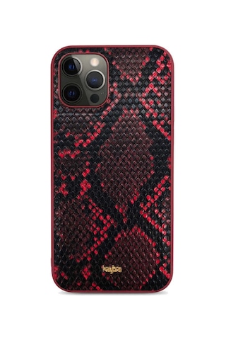 Kajsa Apple Uyumlu iPhone 12 Pro Max Kılıf Kajsa Glamorous Serisi Snake Pattern Kapak ZORE-218949