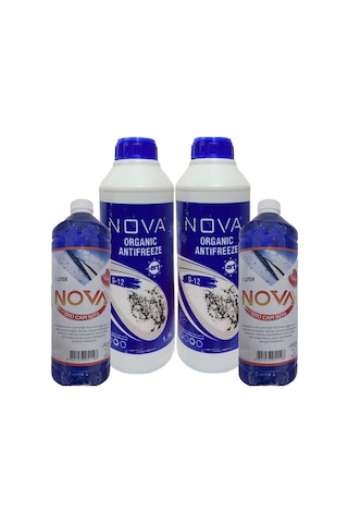 Nova -25 Derece Yeşil Antifriz 2 X 1.5Lt 3 Litre 2 Cam Suyu