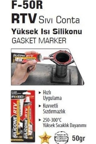 Sgs Fıxed Rtv Yüksek Isı Silikonu F50R
